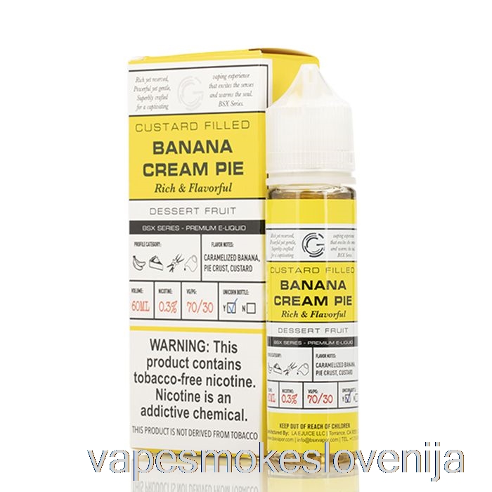 Vape Za Enkratno Uporabo Bananina Kremna Pita - Serija Bsx - 60ml 3mg